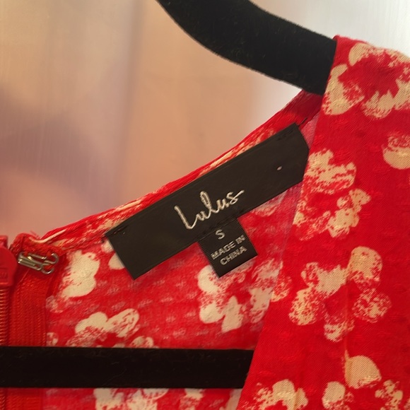 Lulus Garden Explorer Red Floral Print Mini Dress - Picture 6 of 6